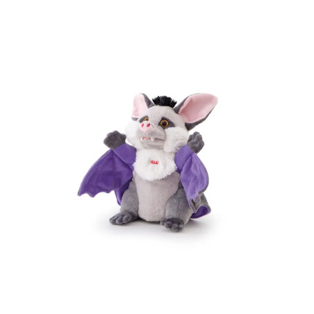 Trudi Puppets 29919 Handpuppe Fledermaus ca. 26 cm (Größe S), Stofftier aus hochwertigen Materialien
