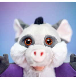 Trudi Puppets 29919 Handpuppe Fledermaus ca. 26 cm (Größe S), Stofftier aus hochwertigen Materialien