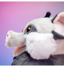 Trudi Puppets 29919 Handpuppe Fledermaus ca. 26 cm (Größe S), Stofftier aus hochwertigen Materialien