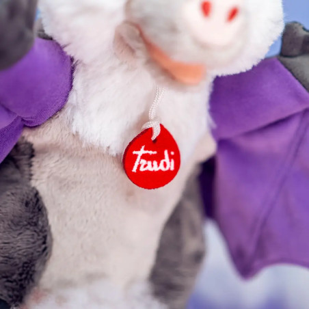 Trudi Puppets 29919 Handpuppe Fledermaus ca. 26 cm (Größe S), Stofftier aus hochwertigen Materialien