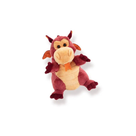 Trudi Puppets 29968 Handpuppe Drache ca. 22 cm (Größe S), Stofftier aus hochwertigen Materialien, li