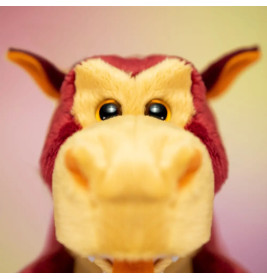 Trudi Puppets 29968 Handpuppe Drache ca. 22 cm (Größe S), Stofftier aus hochwertigen Materialien, li