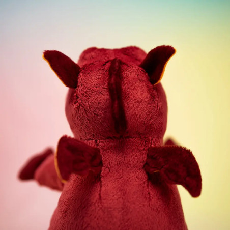 Trudi Puppets 29968 Handpuppe Drache ca. 22 cm (Größe S), Stofftier aus hochwertigen Materialien, li