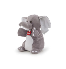 Trudi Puppets 29829 Handpuppe Elefant ca. 26 cm (Größe S), Stofftier aus hochwertigen Materialien, s