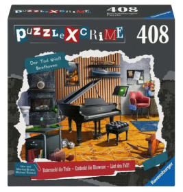 XCrime Puzzle 'Der Tod spielt Beethoven' 408 Teile – Schmidt Spiele Krimi-Rätsel