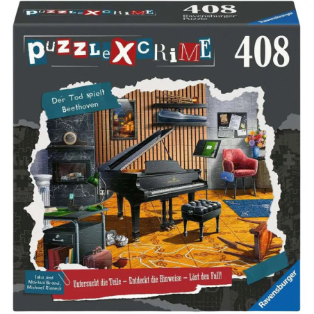 XCrime Puzzle 'Der Tod spielt Beethoven' 408 Teile – Schmidt Spiele Krimi-Rätsel