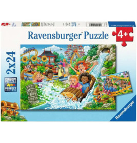 Ravensburger Puzzle "Vergnügungspark" 2x24 Teile – Doppelter Spaß ab 4 Jahren