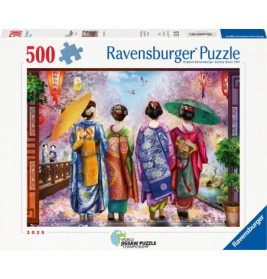 Ravensburger Puzzle "Kirschblütenspaziergang" 500 Teile – Frühlingszauber erleben