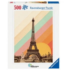 Ravensburger Puzzle 'Pariser Regenbogen' – 500 Teile | Magie von Paris entdecken