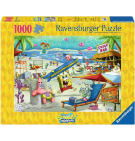 Ravensburger Puzzle SpongeBob Schwammkopf Beach Abenteuer – 1000 Teile für Fans