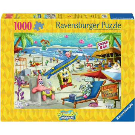 Ravensburger Puzzle SpongeBob Schwammkopf Beach Abenteuer – 1000 Teile für Fans