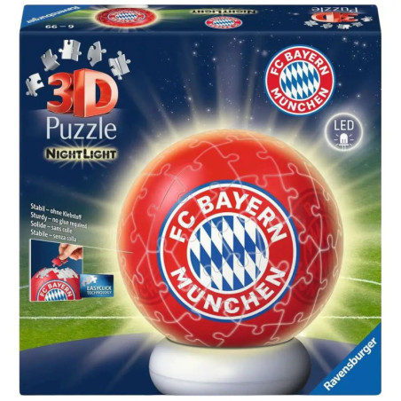 Ravensburger 3D Puzzle Nachtlicht FC Bayern München – 72 Teile LED