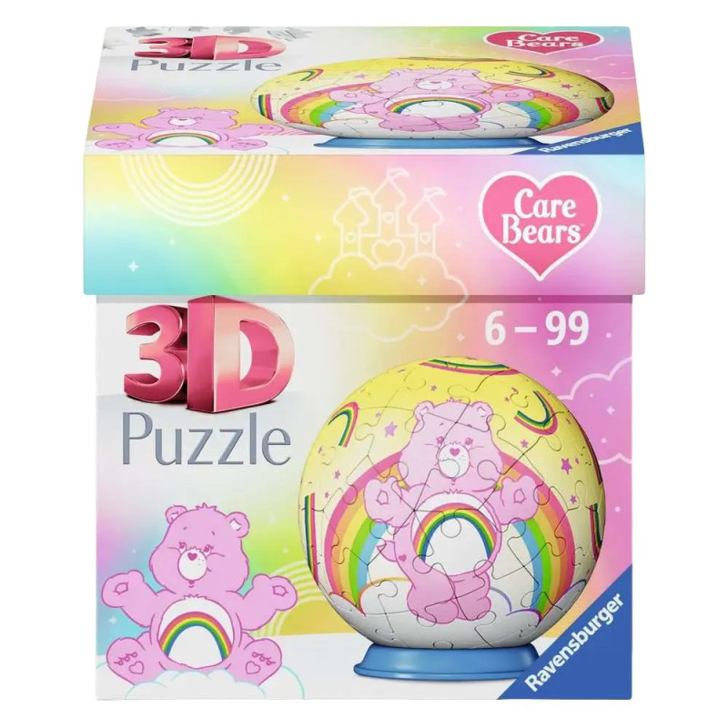 Ravensburger 3D Puzzle-Ball Care Bears – 54 Teile Glücksbärchi Kugel für Fans & Deko