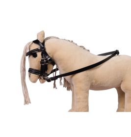 HKM Sports Equipment Trense schwarz – für Cuddle Horse Steckenpferd