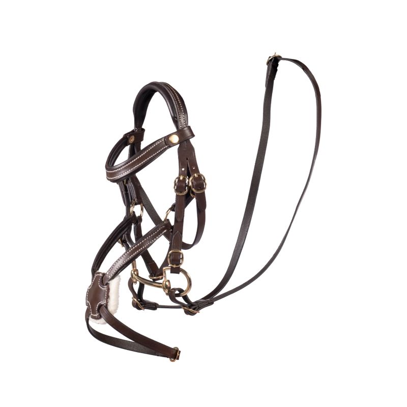 HKM Sports Equipment Trense mexikanisch braun – für Hobby Horse