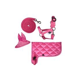 HKM Sports Equipment Neonset pink – Hobby Horsing Zubehör für Steckenpferde