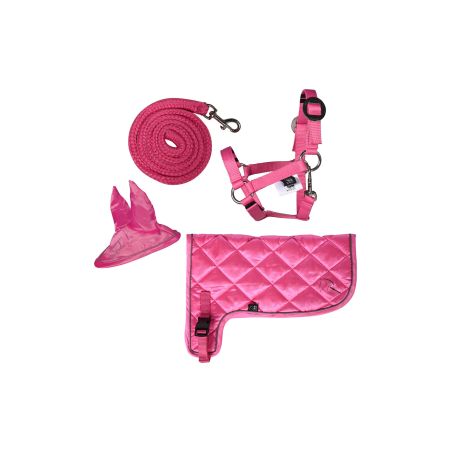 HKM Sports Equipment Neonset pink – Hobby Horsing Zubehör für Steckenpferde