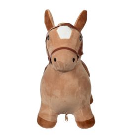 HKM Sports Equipment Hüpfpferd hellbraun – Spielzeug für Motorik & Koordination