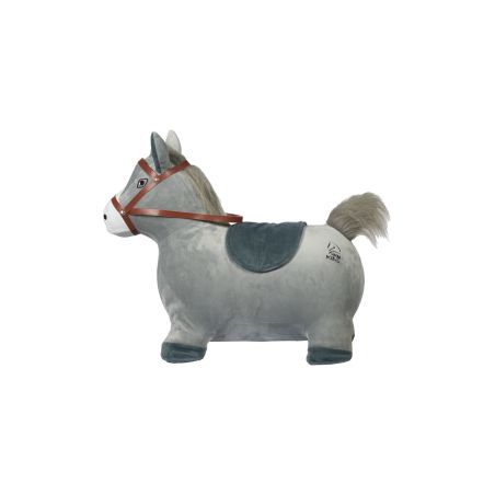 HKM Sports Equipment Hüpfpferd grau – Fördert Balance & Körpergefühl