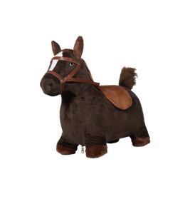 HKM Sports Equipment Hüpfpferd dunkelbraun – Bewegungsspielzeug ab 1 Jahr