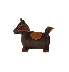 HKM Sports Equipment Hüpfpferd dunkelbraun – Bewegungsspielzeug ab 1 Jahr