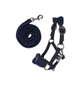 HKM Sports Equipment Halfter und Strick Blau – Klassisch, robust & sicher für dein Pferd