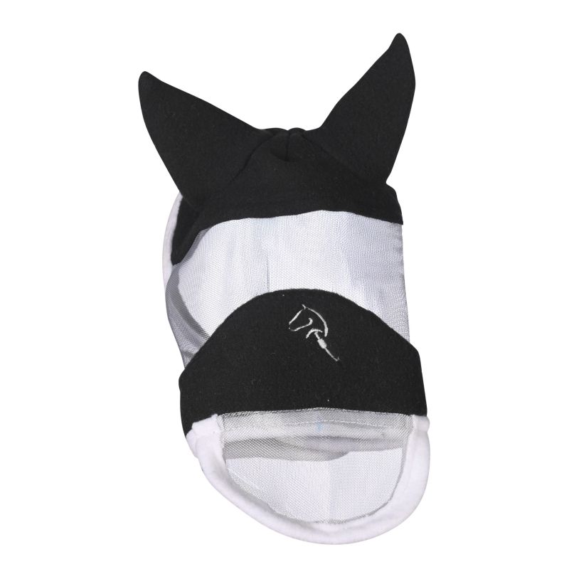 HKM Sports Equipment Fliegenschutzmaske schwarz mit Nasenteil – Hobby Horsing