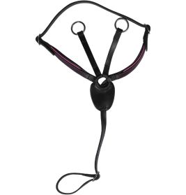 HKM Sports Equipment Martingal Manchester schwarz/pink – für Hobby Horse
