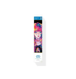 Diamond Painting Neon Anime Girl