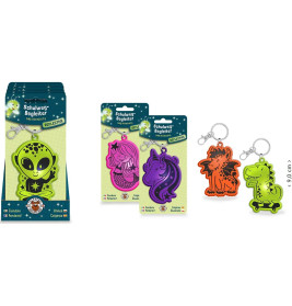 CLASS-6 Schulwegbegleiter reflektierend, 6-fach sortiert Mit diesem reflektierenden Anhänger mit Sch