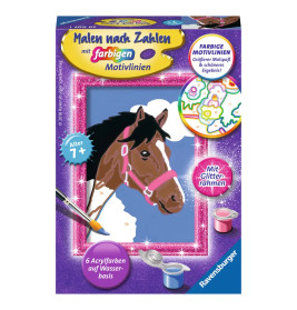 Ravensburger CreArt 29607 - Pferd - Malen nach Zahlen Pfed für Kinder ab 7 Jahre