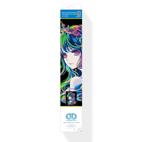 Diamond Painting Neon Anime Prinzessin