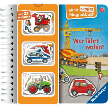 Mein großes Magnetbuch: Wer fährt wohin?