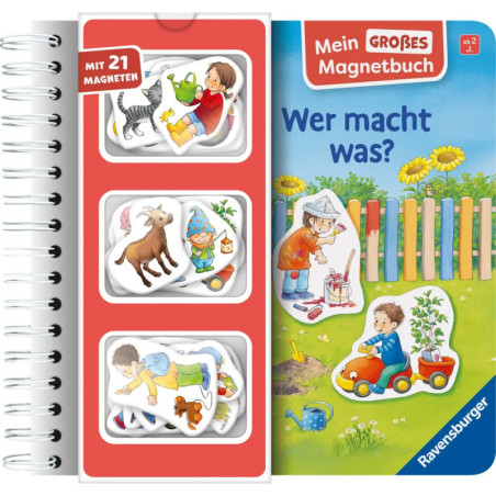 Mein großes Magnetbuch: Wer macht was?