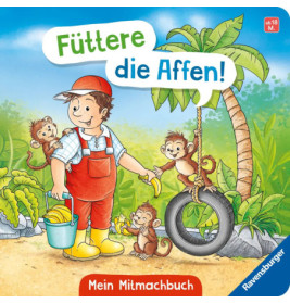 Füttere die Affen! Mein Zoo-Mitmachbuch