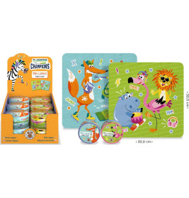 CLASS-6 Magic Towel Mal-Lappen 30 x 30cm, 2-fach sortiert Ein Zauber-Handtuch mit dem WOW-Effekt! Ei