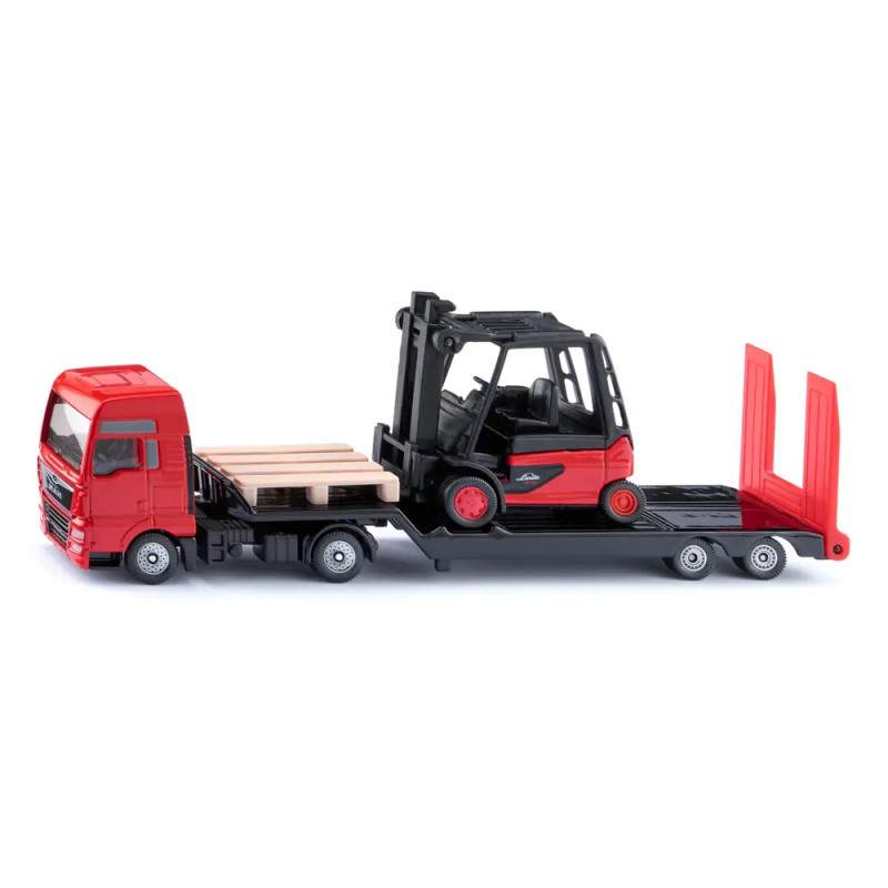 MAN Lkw mit Linde Gabelstapler