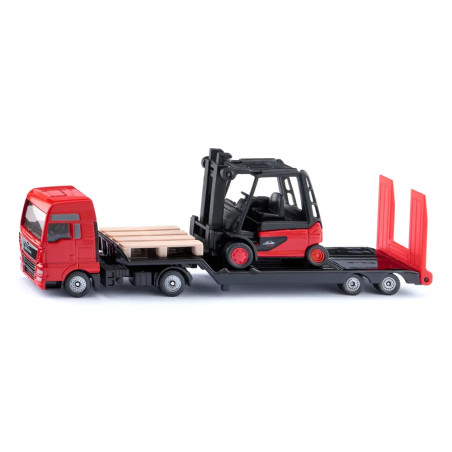 MAN Lkw mit Linde Gabelstapler