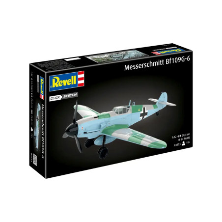 Messerschmitt Bf109G-6 (Click System), Revell Bausatz zum Zusammenstecken mehrfarbig