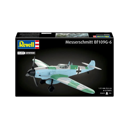 Messerschmitt Bf109G-6 (Click System), Revell Bausatz zum Zusammenstecken mehrfarbig