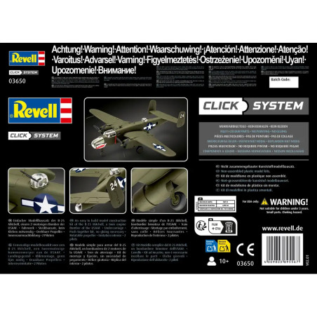 B-25 Mitchell (Click System), Revell Bausatz zum Zusammenstecken