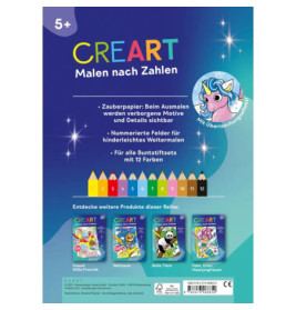 CreArt Malen nach Zahlen Einhorn ab 5 Jahre