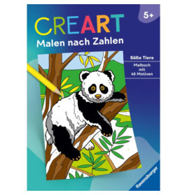 CreArt Malen nach Zahlen Süße Tiere ab 5 jahre