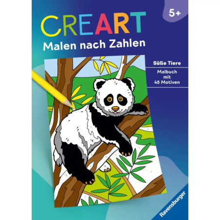 CreArt Malen nach Zahlen Süße Tiere ab 5 jahre