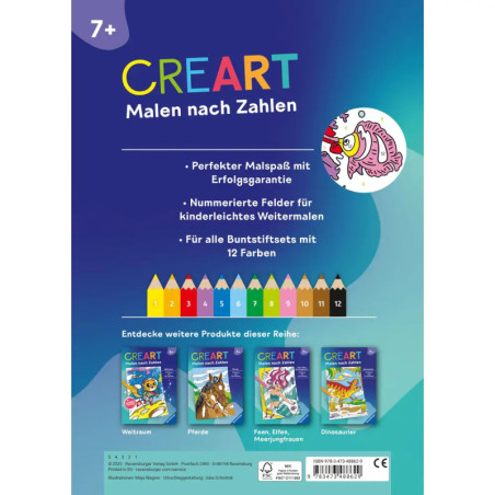 CreArt Malen nach Zahlen Im Meer ab 7 Jahre
