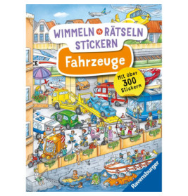 Wimmeln, Raetseln, Stickern: Fahrzeuge