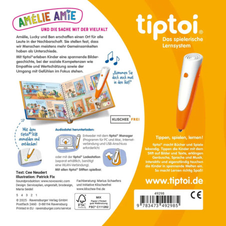 tiptoi® Amélie Amie und die Sa che mit der Vielfalt