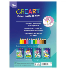CreArt Malen nach Zahlen ab 5: Elfen und Feen
