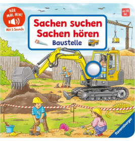 Ravensburger Hör mal hin: Sachen suchen, Sachen hören Baustelle – Soundbuch ab 18 Monate