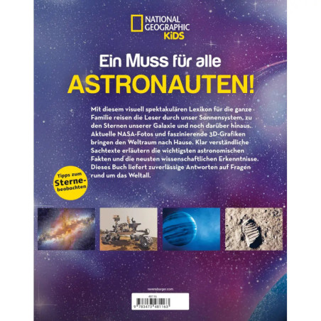 Ravensburger National Geographic Kids 'Lexikon d. Weltalls' (48116) – Abenteuer für junge Astronauten